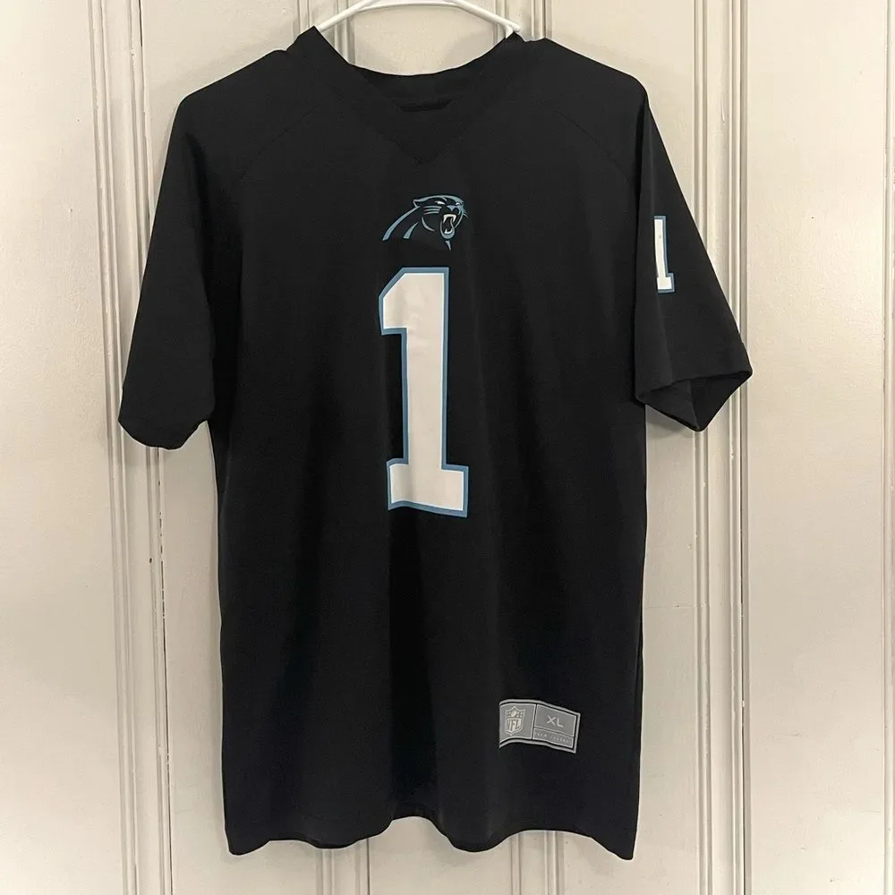 NFL Apparel Cam Newton Carolina Panthers‎ 1 Jersey Boy's Size XL 18/20